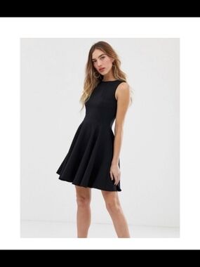 Closet Black Sleeveless Skater Dress